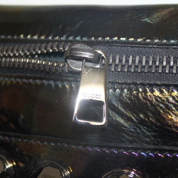 Metallic Patent Metal Studs Over-sized - Picture 9 of 11